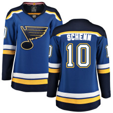 Women St. Louis Blues Schenn,Brayden - 10 Blue Home Breakaway Authentic Jersey