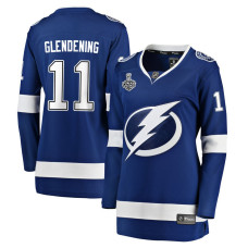 Women Tampa Bay Lightning Glendening,Luke - 11 Blue Home Breakaway Authentic Jersey