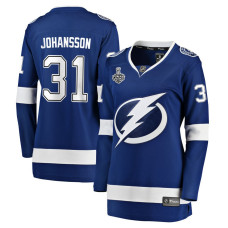 Women Tampa Bay Lightning Johansson,Jonas - 31 Blue Home Breakaway Authentic Jersey