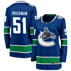 Women Vancouver Canucks Friedman,Mark - 51 Royal Home Primegreen Replica Jersey