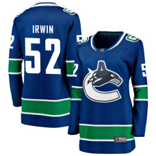 Women Vancouver Canucks Irwin,Matt - 52 Royal Home Primegreen Replica Jersey