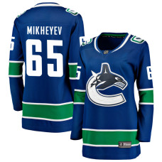 Women Vancouver Canucks Mikheyev,Ilya - 65 Royal Home Primegreen Replica Jersey