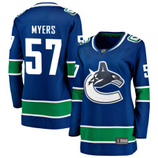 Women Vancouver Canucks Myers,Tyler - 57 Royal Home Primegreen Replica Jersey