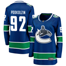 Women Vancouver Canucks Podkolzin,Vasily - 92 Royal Home Primegreen Replica Jersey