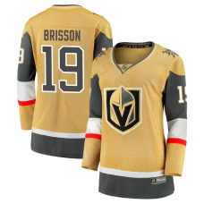 Women Vegas Golden Knights Brisson,Brendan - 19 Yellow Home Breakaway Authentic Jersey