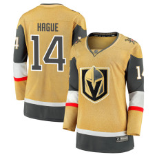 Women Vegas Golden Knights Hague,Nicolas - 14 Yellow Home Breakaway Authentic Jersey