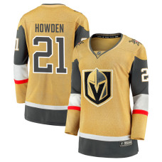 Women Vegas Golden Knights Howden,Brett - 21 Yellow Home Breakaway Authentic Jersey