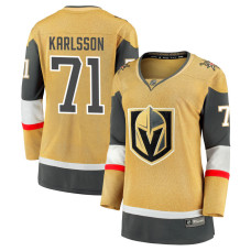 Women Vegas Golden Knights Karlsson,William - 71 Yellow Home Breakaway Authentic Jersey