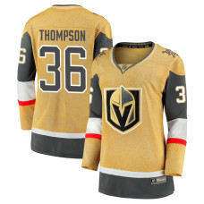 Women Vegas Golden Knights Thompson,Logan - 36 Yellow Home Breakaway Authentic Jersey