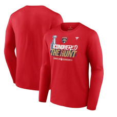 Men's Florida Panthers Fanatics Red 2024 Stanley Cup Champions Celebration Long Sleeve T-Shirt