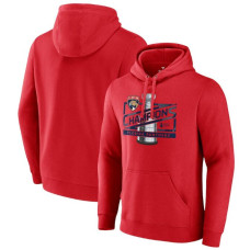 Men's Florida Panthers Fanatics Red 2024 Stanley Cup Champions Primetime Fleece Pullover Hoodie