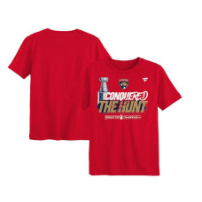 Preschool Florida Panthers Fanatics Red 2024 Stanley Cup Champions Parade Celebration T-Shirt