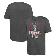 Youth Florida Panthers Fanatics Heather Gray 2024 Stanley Cup Champions Tri-Blend T-Shirt