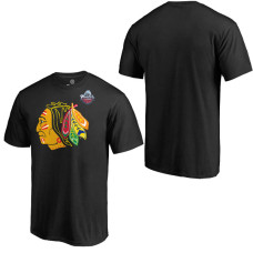 Chicago Blackhawks Black 2017 Winter Classic Logo T-shirt