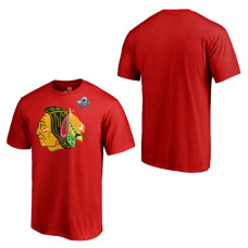 Chicago Blackhawks Red 2017 Winter Classic Logo T-shirt