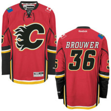 Troy Brouwer #36 Calgary Flames Red Premier Home Jersey