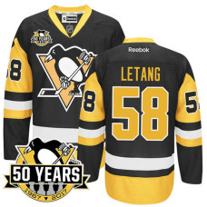 Pittsburgh Penguins Kris Letang #58 Black 2016 Stanley Cup Jersey