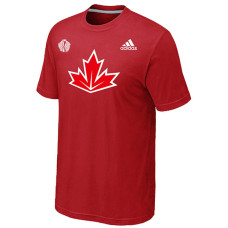 2016 World Cup Canada Hockey Adidas Red Hockey Primary Logo Ultimate Climalite T-Shirt