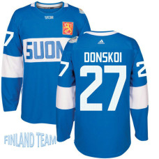 Finland Team 2016 World Cup of Hockey #27 Joonas Donskoi Blue Premier Jersey