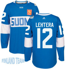 Finland Team 2016 World Cup of Hockey #12 Jori Lehtera Blue Premier Jersey