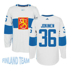 Finland Team 2016 World Cup of Hockey #36 Jussi Jokinen White Premier Jersey