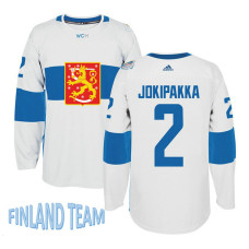 Finland Team 2016 World Cup of Hockey #2 Jyrki Jokipakka White Premier Jersey