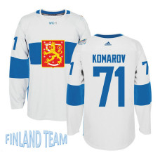 Finland Team 2016 World Cup of Hockey #71 Leo Komarov White Premier Jersey