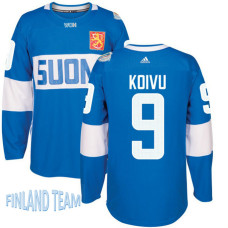 Finland Team 2016 World Cup of Hockey #9 Mikko Koivu Blue Premier Jersey