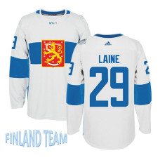 Finland Team 2016 World Cup of Hockey #29 Patrik Laine White Premier Jersey