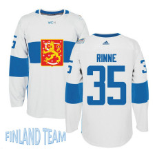 Finland Team 2016 World Cup of Hockey #35 Pekka Rinne White Premier Jersey