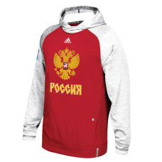 2016 World Cup Of Hockey Russia Team Hockey Red Team Pullover Hoodie