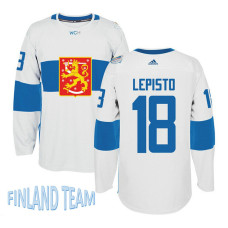 Finland Team 2016 World Cup of Hockey #18 Sami Lepisto White Premier Jersey