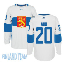 Finland Team 2016 World Cup of Hockey #20 Sebastian Aho White Premier Jersey