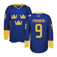 2016 World Cup of Hockey Sweden Team #9 Filip Forsberg Blue Premier Jersey