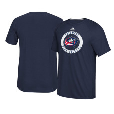 2017 Columbus Blue Jackets Navy Ultimate Adidas Team Practice T-shirt