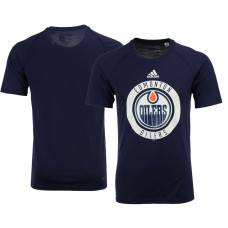 2017 Edmonton Oilers Navy Ultimate Adidas Team Practice T-shirt