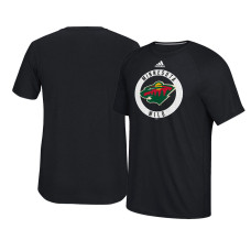 2017 Minnesota Wild Black Ultimate Adidas Team Practice T-shirt