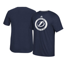 2017 Tampa Bay Lightning Navy Ultimate Adidas Team Practice T-shirt