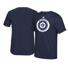 2017 Winnipeg Jets Navy Ultimate Adidas Team Practice T-shirt