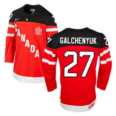 Canada Team Alex Galchenyuk #27 Red 100th Anniversary Olympic Jersey