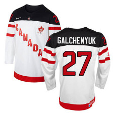 Canada Team Alex Galchenyuk #27 White 100th Anniversary Olympic Jersey