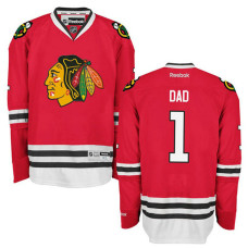 Chicago Blackhawks Red Number One Dad Jersey