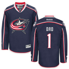 Columbus Blue Jackets Navy Number One Dad Jersey