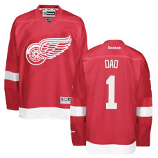 Detroit Red Wings Red Number One Dad Jersey