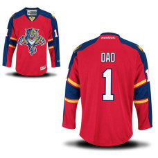 Florida Panthers Red Number One Dad Jersey With 2023 Stanley Cup Patch