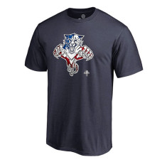 Florida Panthers Navy Banner Wave T-Shirt