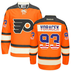 Philadelphia Flyers Jakub Voracek #93 Orange National Flag Alternate Jersey