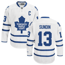 Toronto Maple Leafs Mats Sundin #13 White Captain Away Jersey