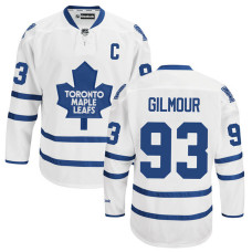 Toronto Maple Leafs Doug Gilmour #93 White Captain Away Jersey