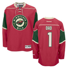 Minnesota Wild Red Number One Dad Jersey